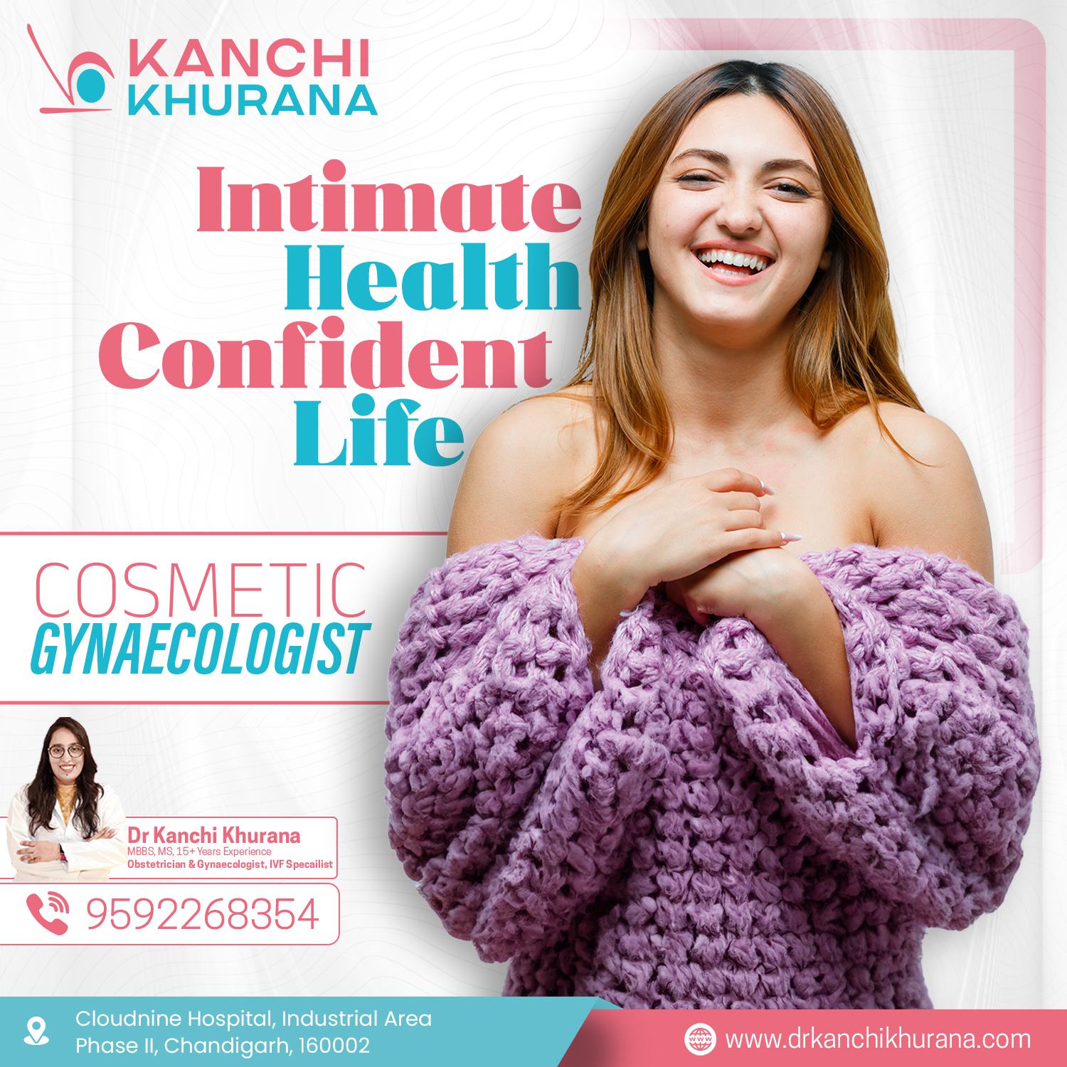 Intimate Health Confident Life - Best Cosmetic Gynaecology Services in Chandigarh | Dr. Kanchi Khurana